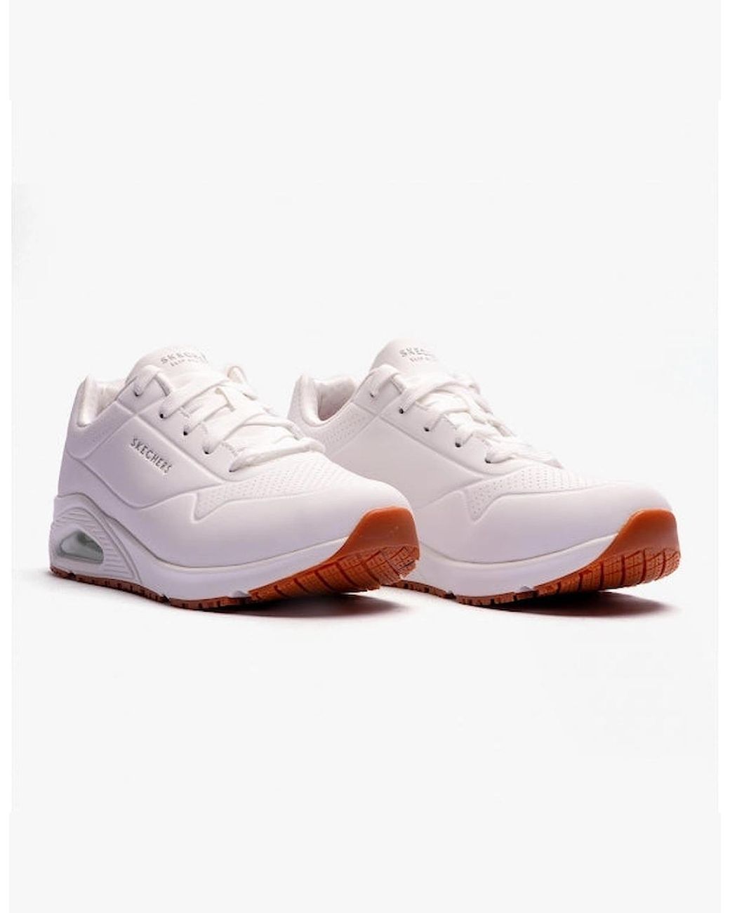 Skechers White Work 108021Ec Uno Sr Occupational Trainers