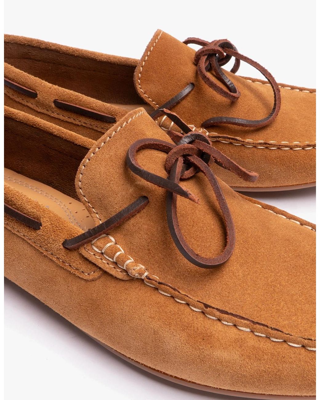 Hush Puppies Brown Reuben Boat Shoes Tan for men