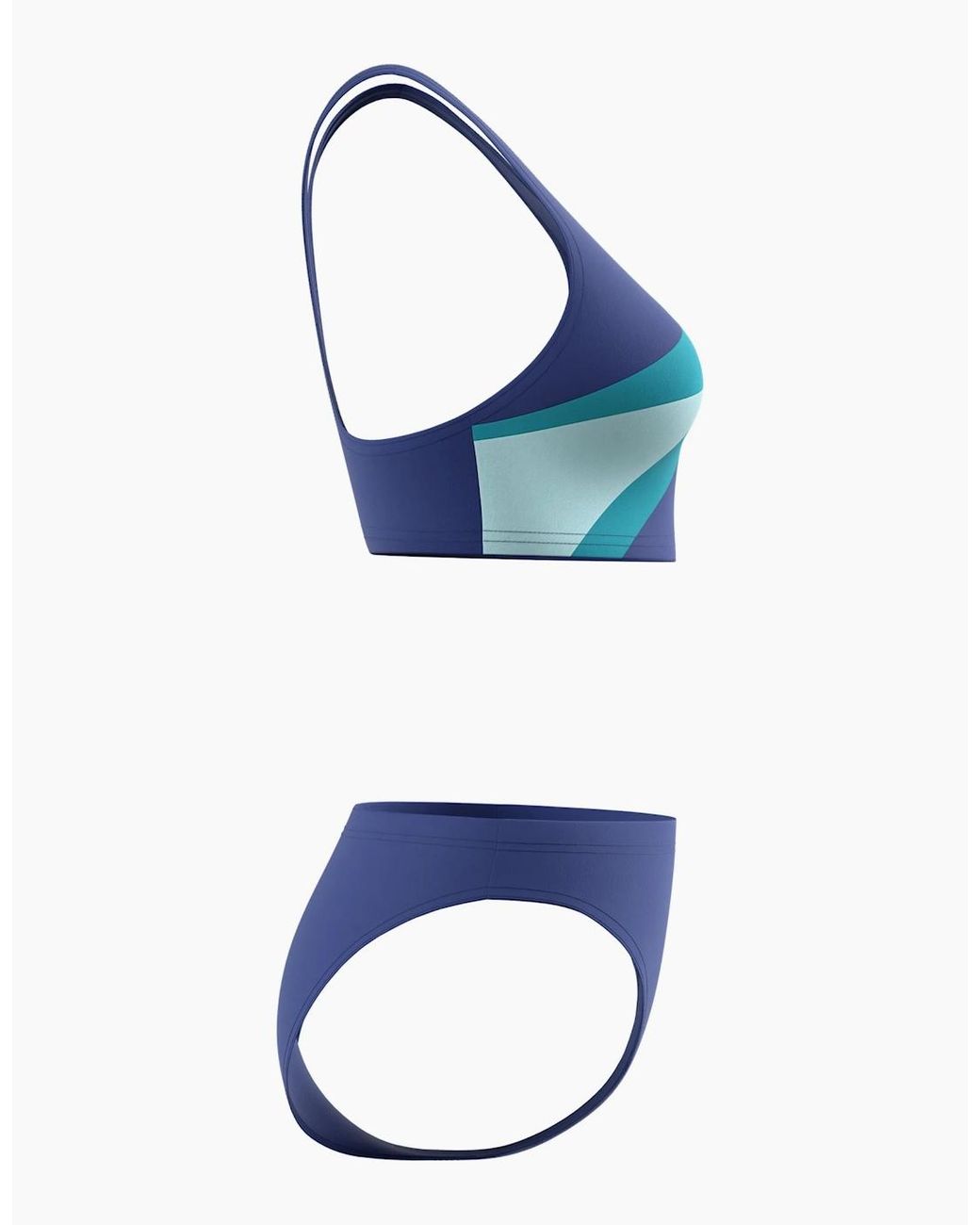 Speedo Blue Ladies Hyperboom Butterfly Back Two-Piece Swimsuit