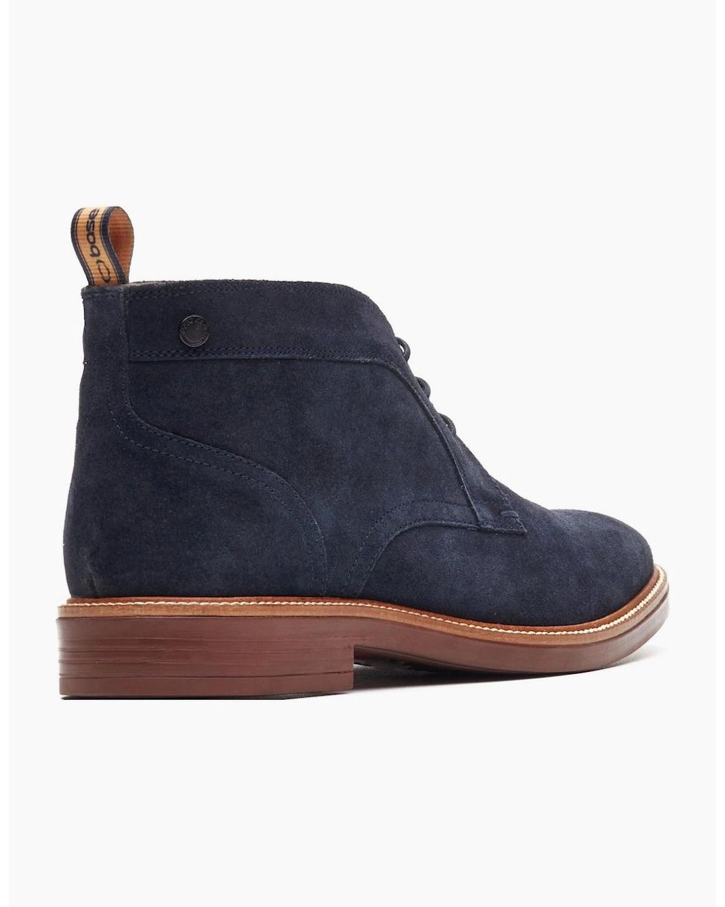 Base London Blue Lincoln Chukka Boots for men