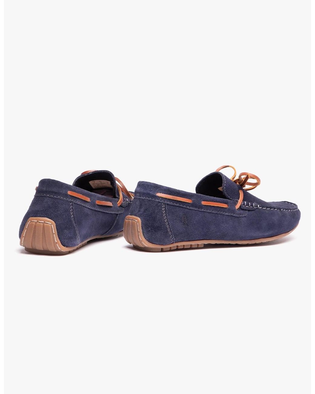 Hush Puppies Blue Reuben Boat Shoes for men