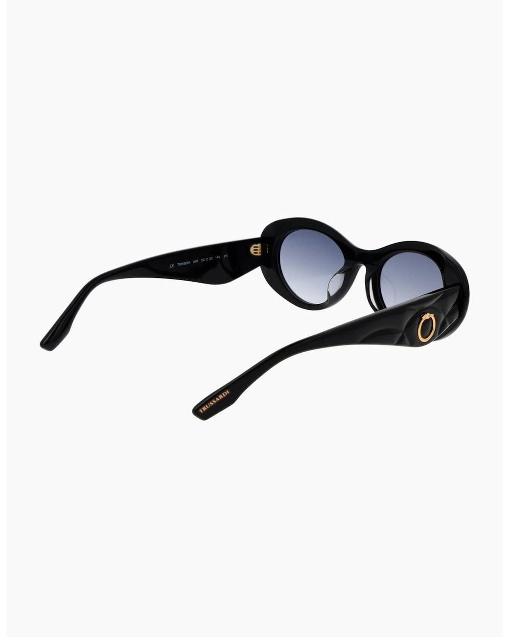 Trussardi Black Sunglasses Tsw9094 A02 53