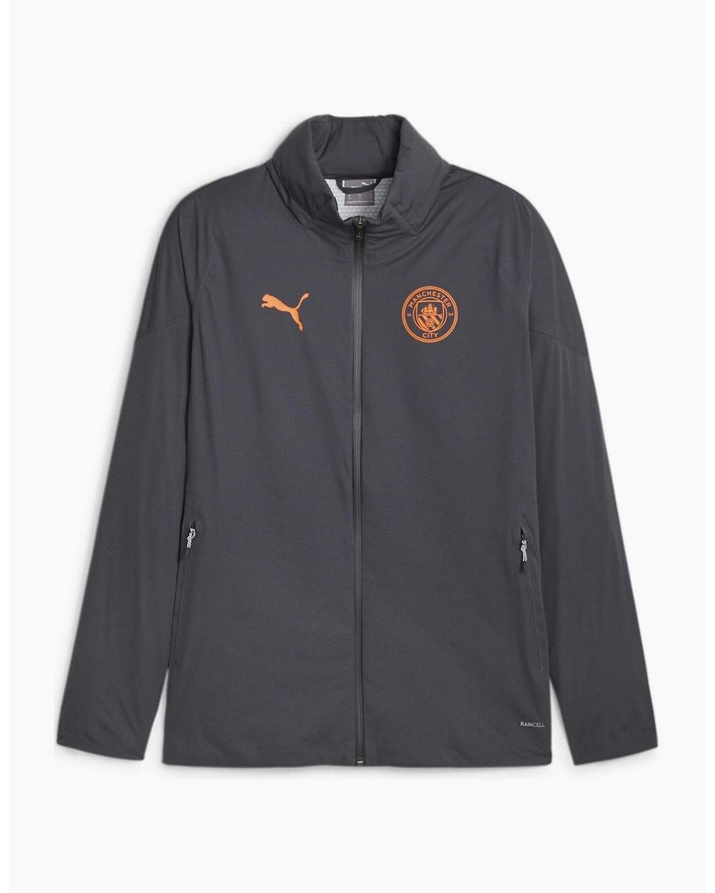 PUMA Gray Training Rain Jacket Pro Anorak for men