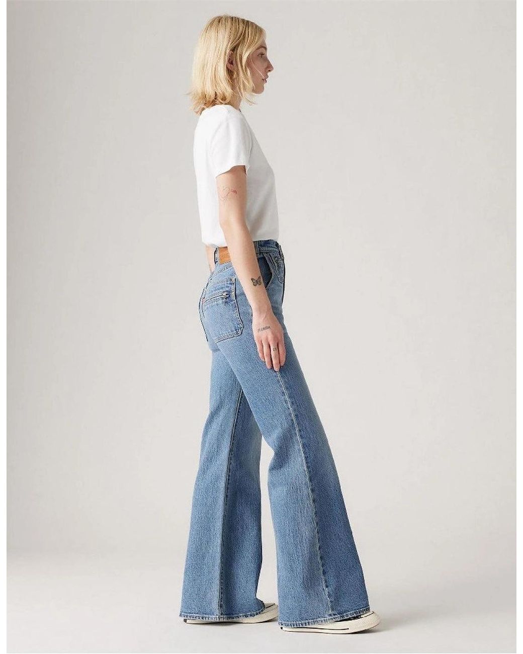 Levi's Blue Levi's Ribcage Bells Vintage Moment O
