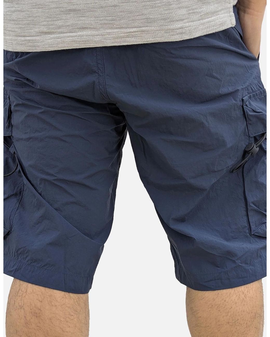 Timberland Blue Cargo Shorts Elasticated Summer Casual Quick Dry Beach Shorts for men