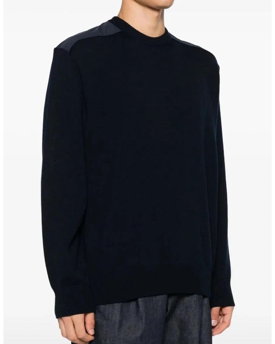 Paul & Shark Blue Technical Wool Typhoon Sweater for men