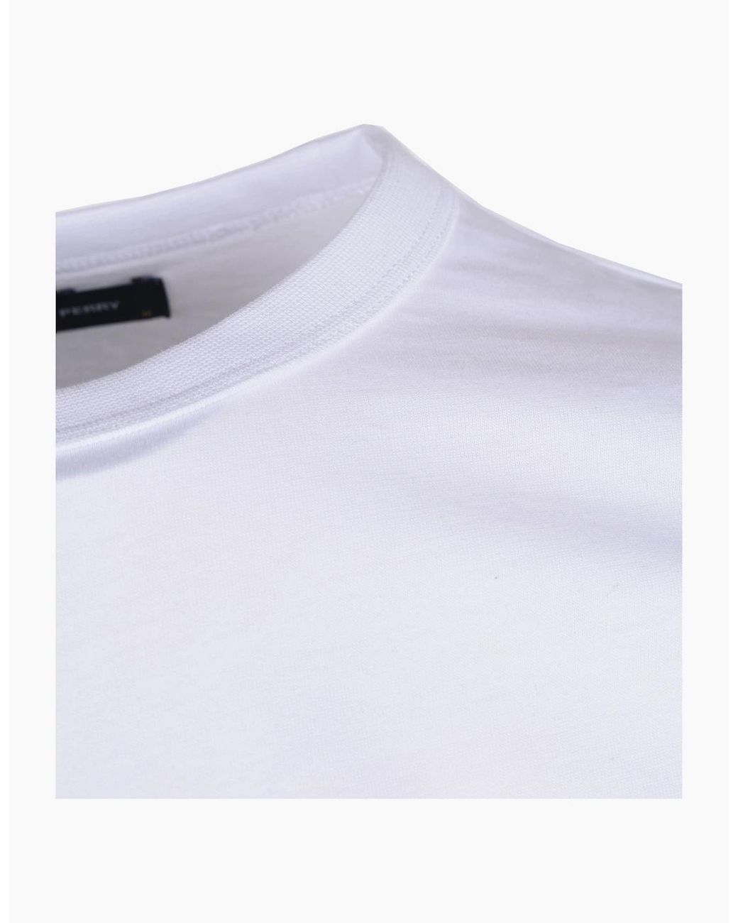 Fred Perry White Ringer T-Shirt for men