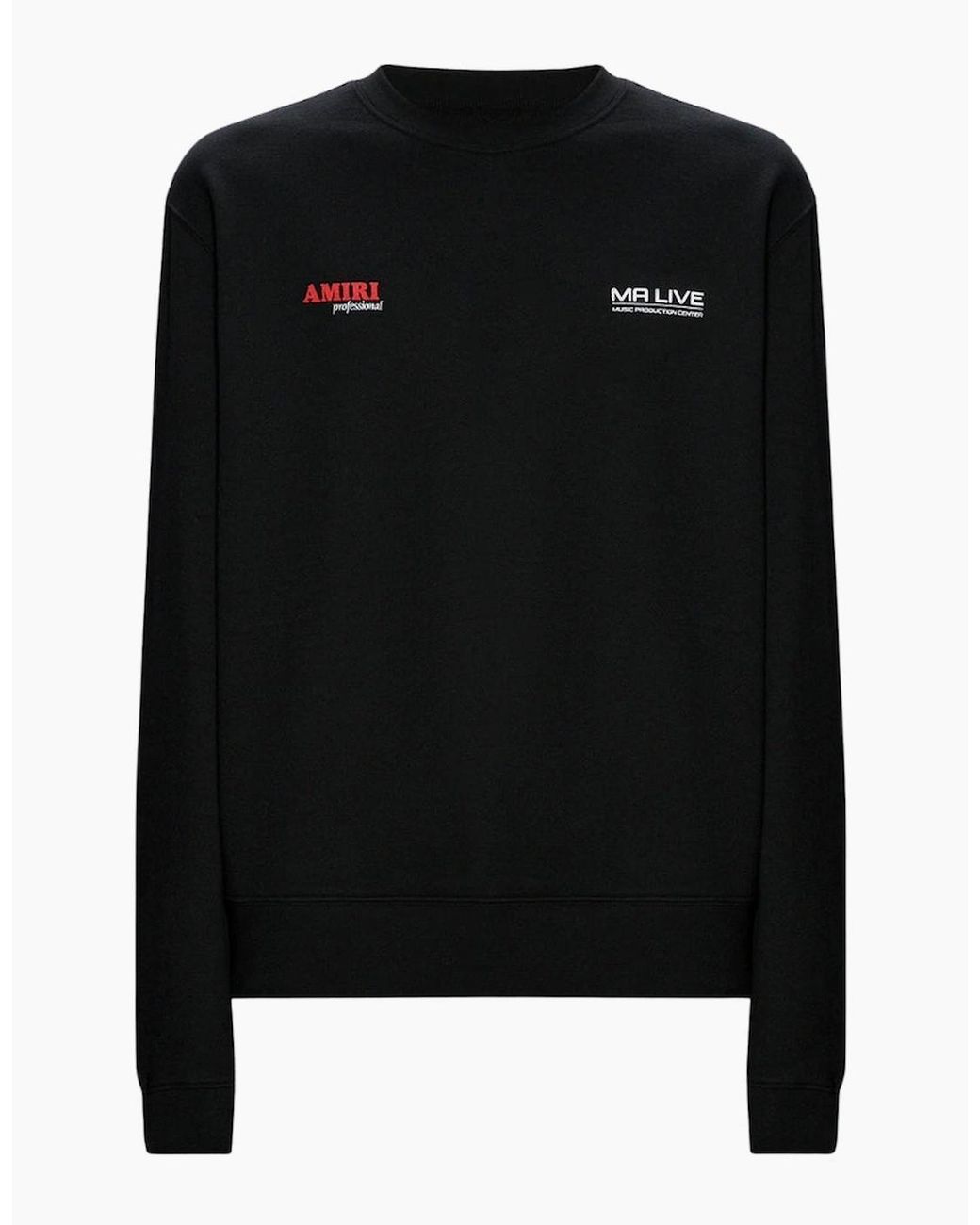 Amiri Black Drum Machine Crewneck Jumper for men
