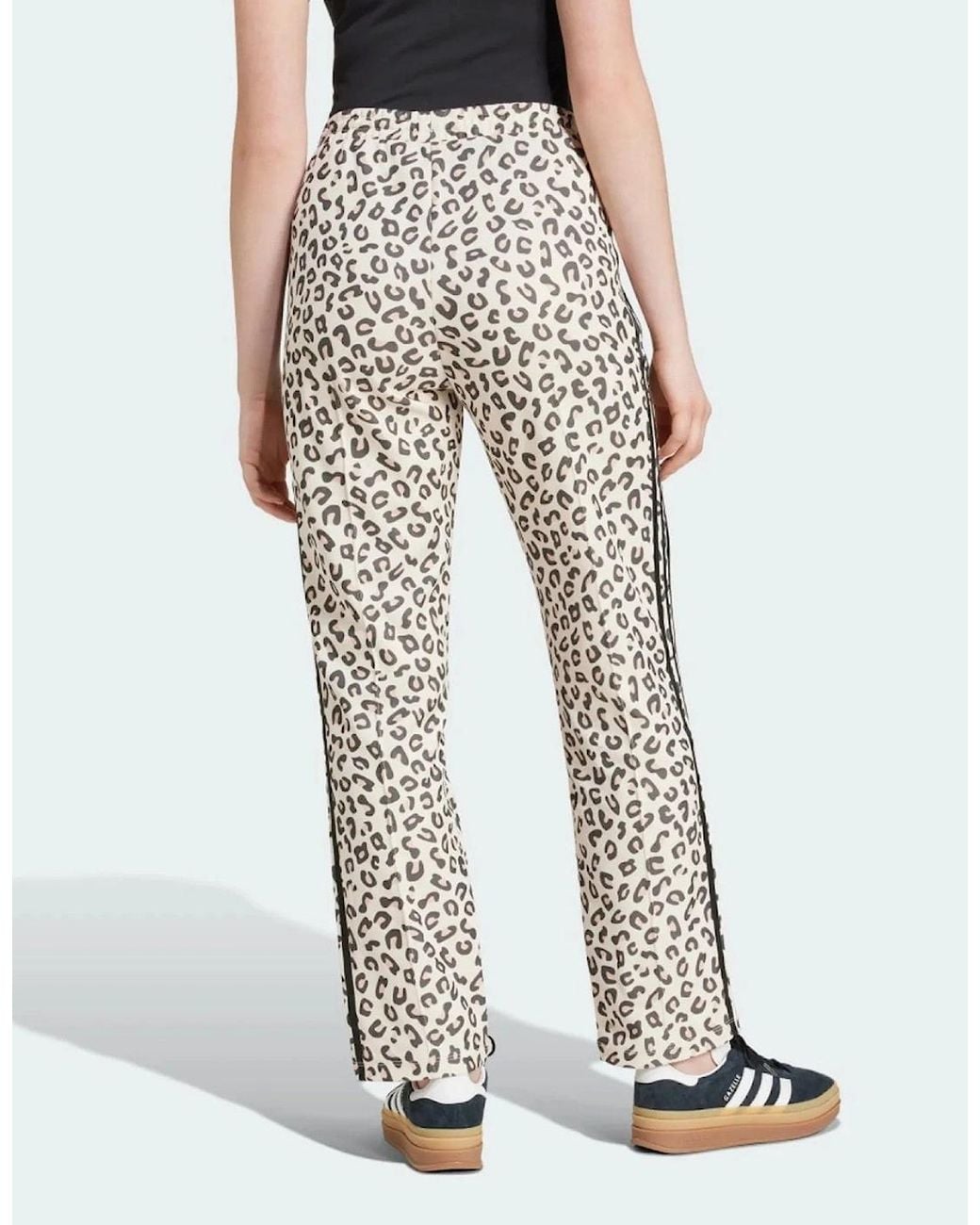 Adidas White Originals Leopard Firebird Track Pants