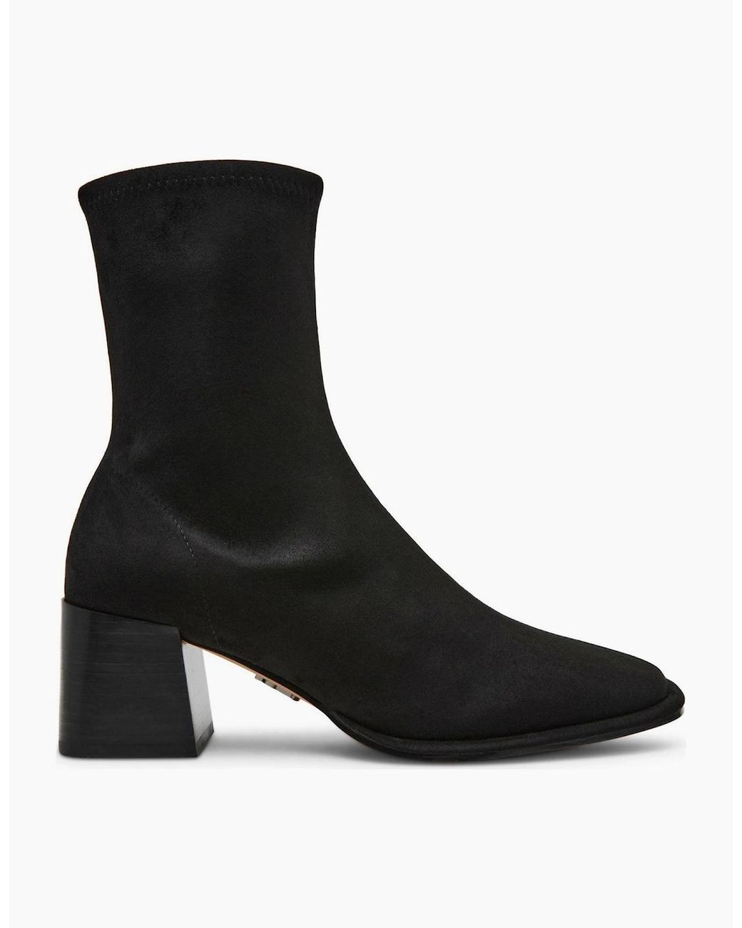 Steve Madden Black Nextstep Sock Boots With Block Heel