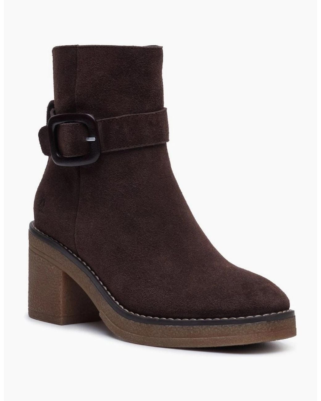 Hush Puppies Brown Fearne Buckle Ankle Boots