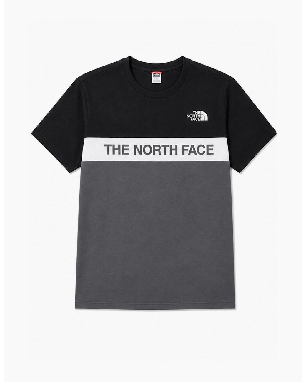 The North Face Black Colour Block T Shirt for men