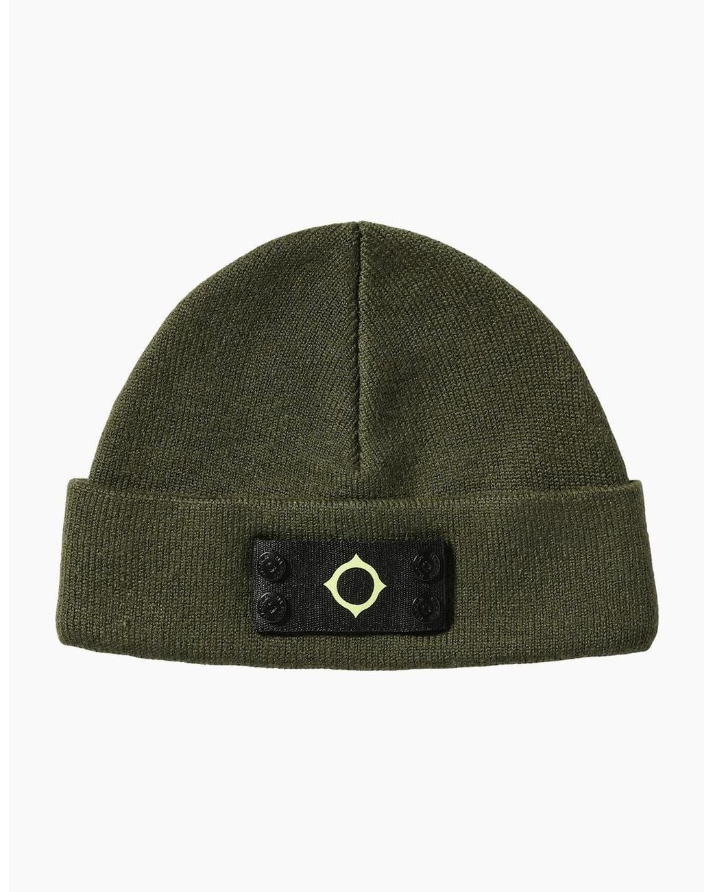 Ma Strum Green Badge Bronze Beanie for men