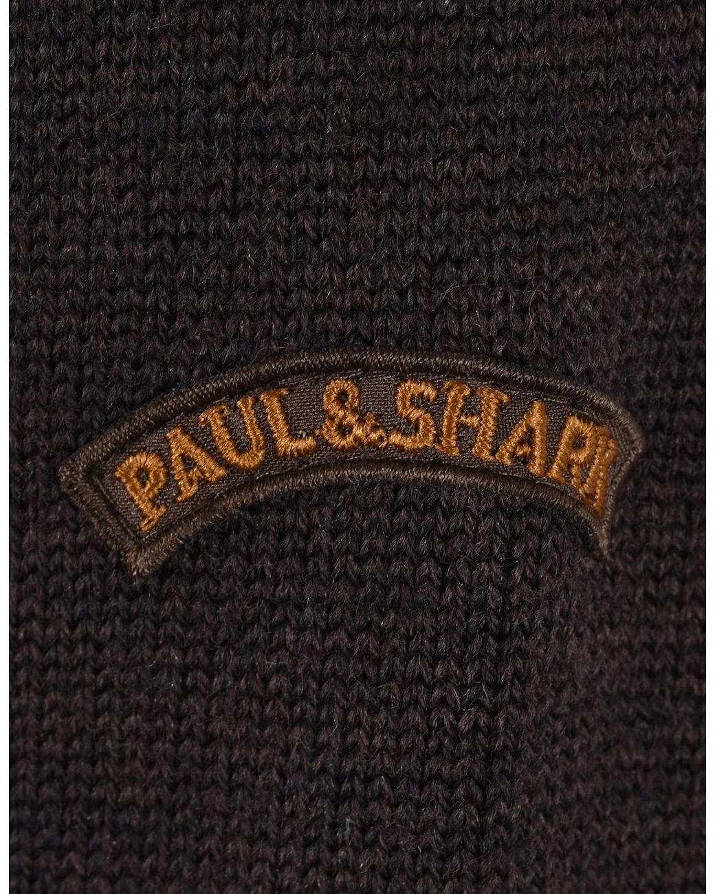 Paul & Shark Black Crew Neck Knitwear for men