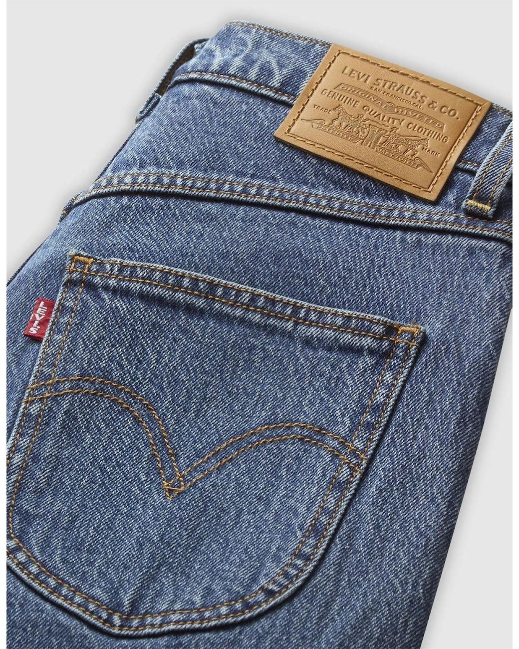 Levi's Blue Levi's Ribcage High Rise Wide Leg Jeans