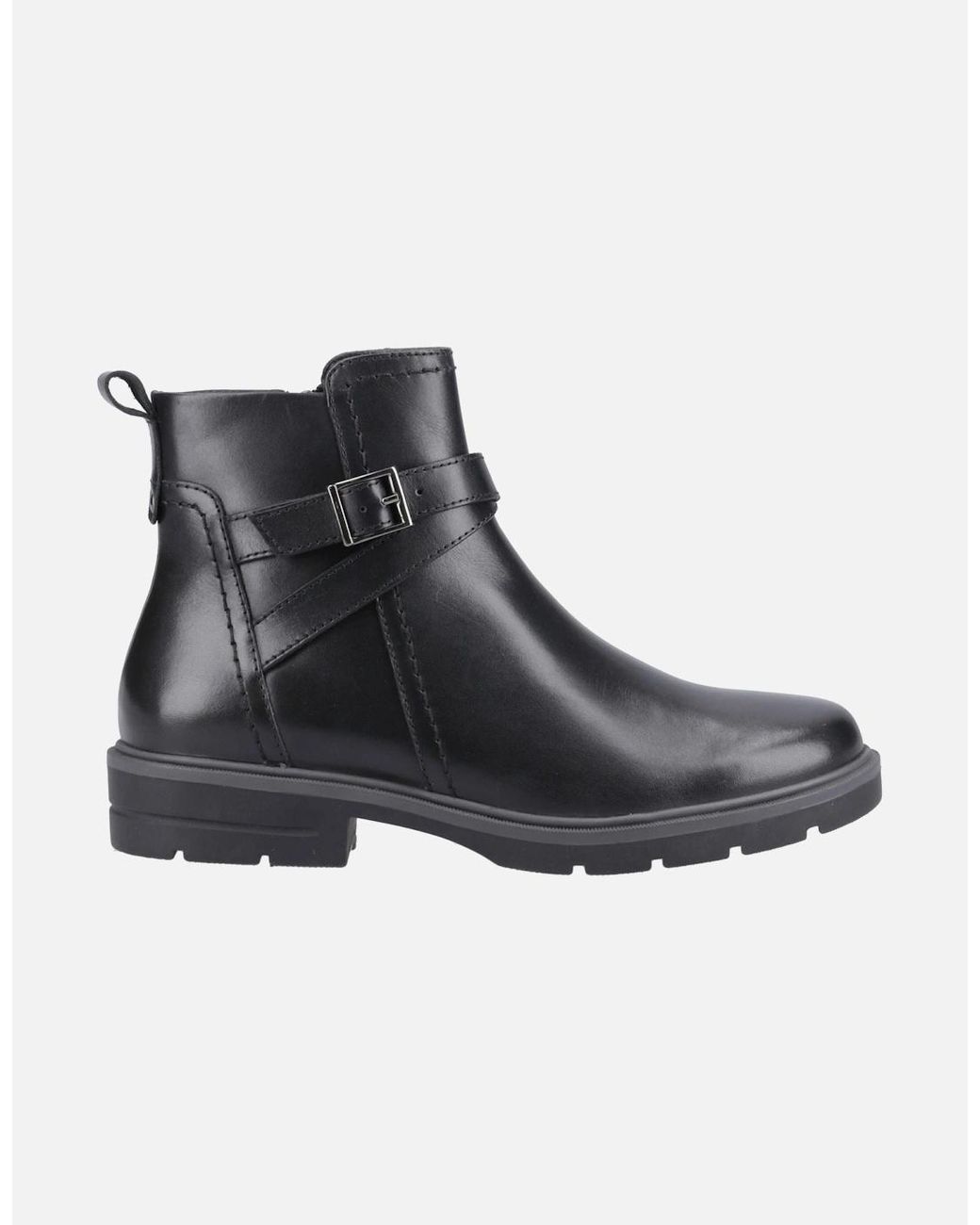Hush Puppies Black Tove Leather Boots