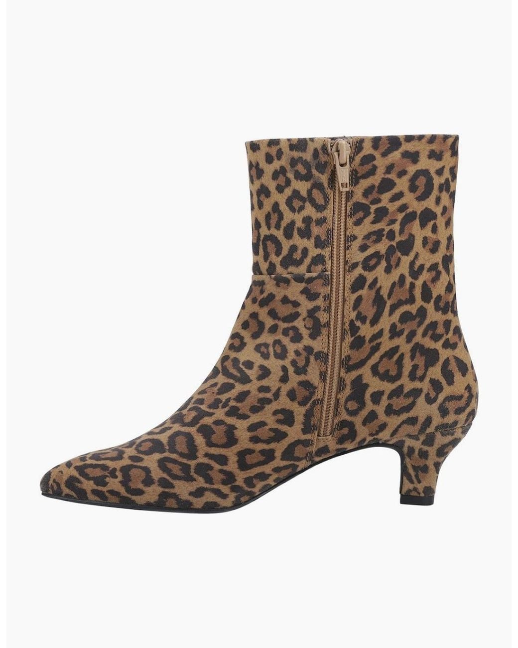 Hush Puppies Brown Nahla Kitten Heel Boot Ankle Boots Tan