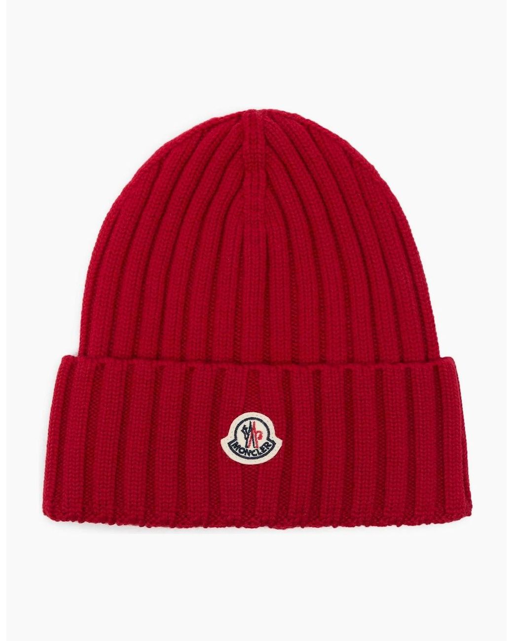 Moncler Red Archive Logo Hat