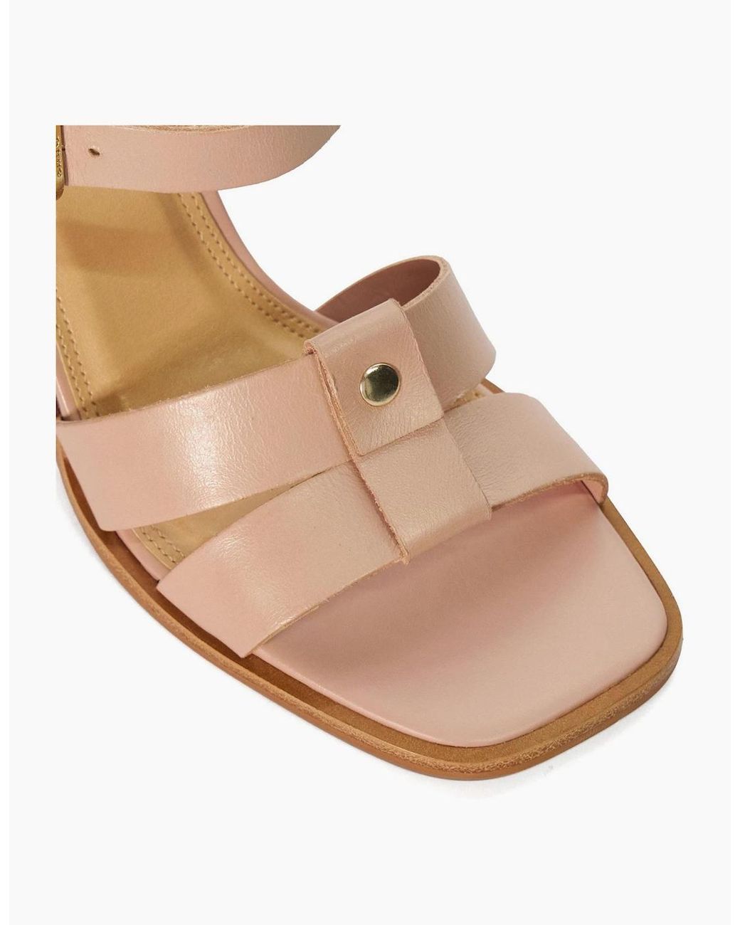 Dune Pink Lo Jessia Metallic High Heel Sandals