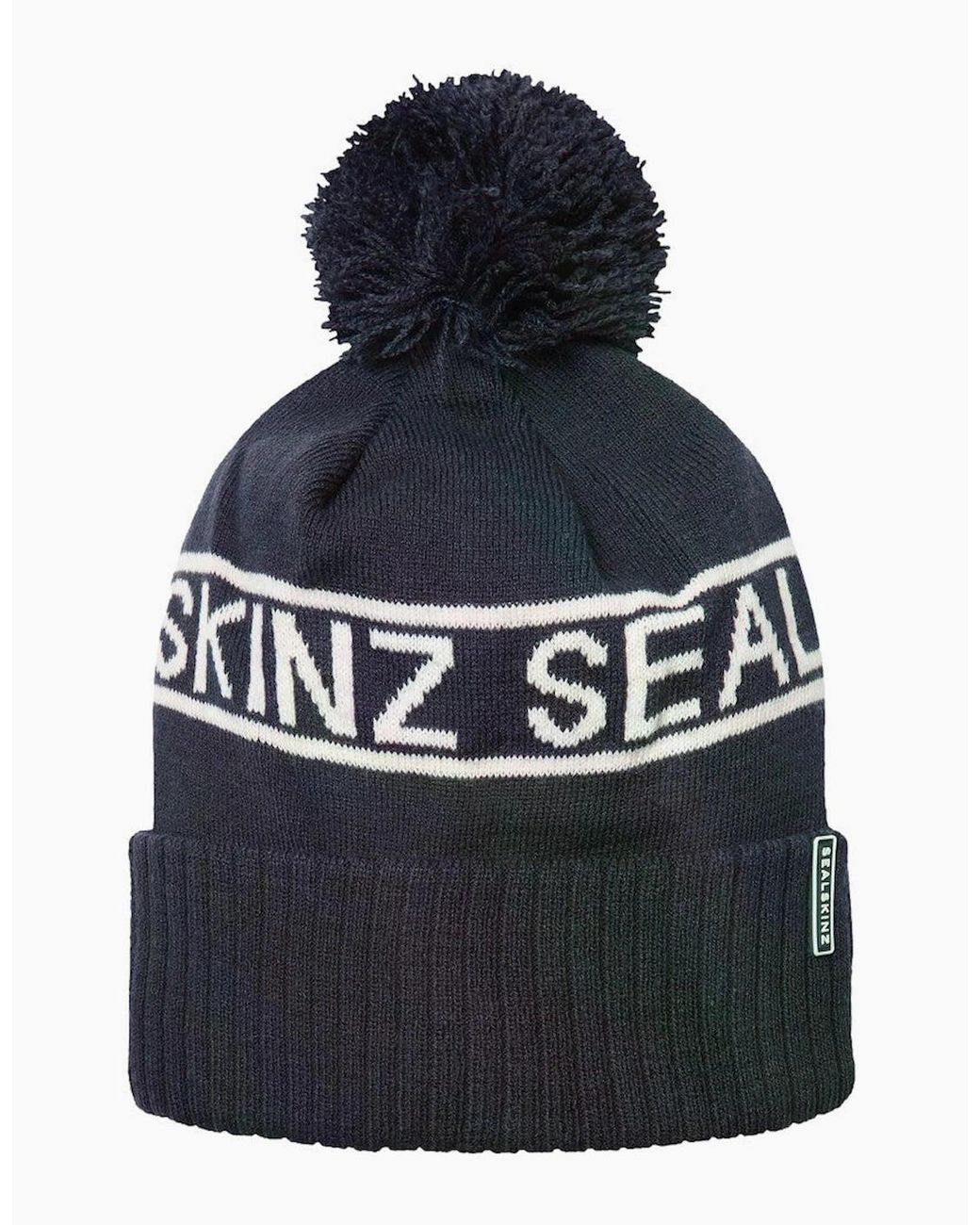 SealSkinz Blue Heacham Bobble Hat/Cream for men