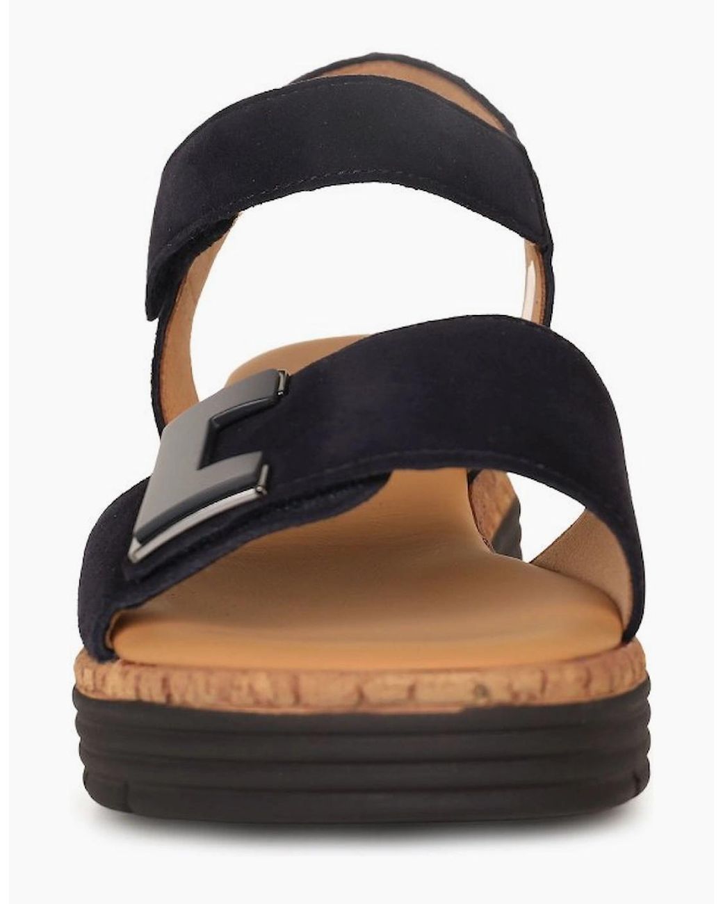 Gabor Blue Shout Wedge Heel Sandals