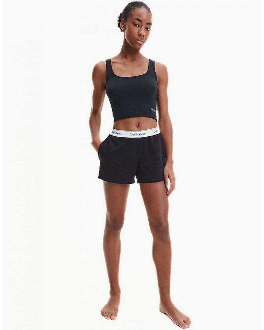 Calvin Klein Black Modern Cotton Lounge Shorts
