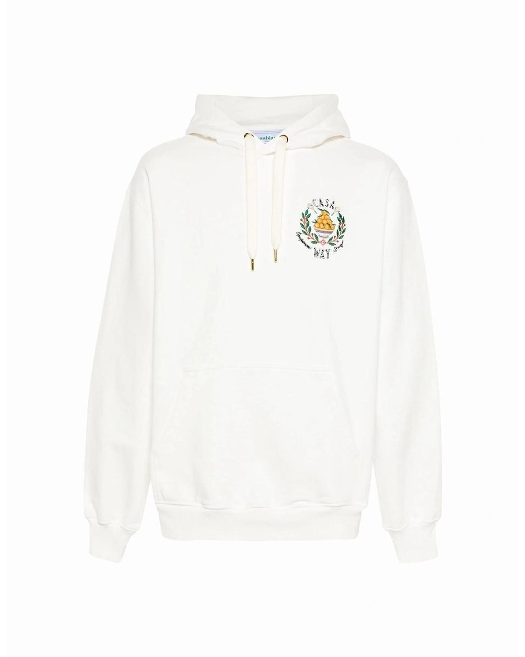 Casablanca White Casa Way Bowl Of Oranges Embroidered Hoodie for men