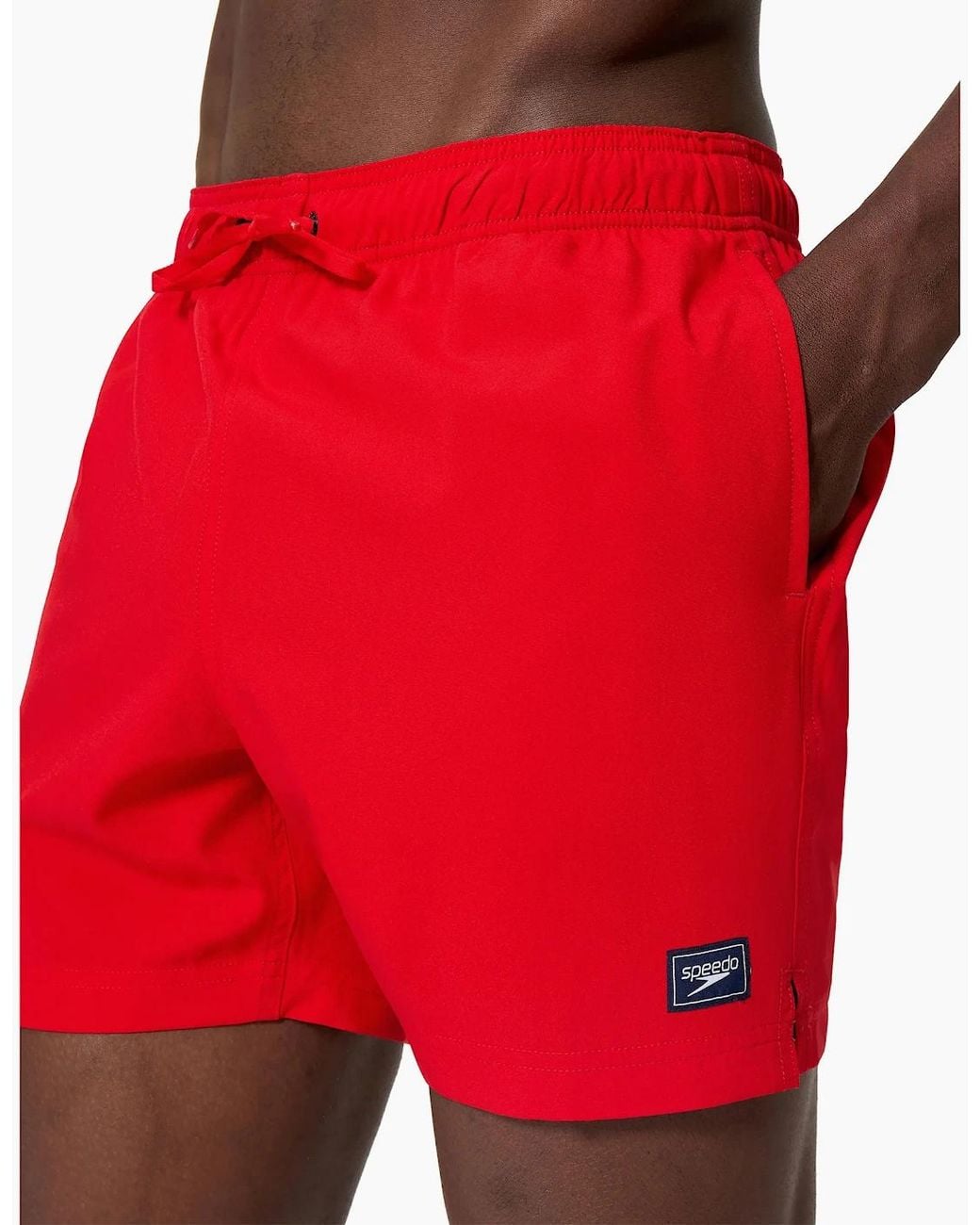 Speedo Red Classic Volley Logo Swim Shorts for men