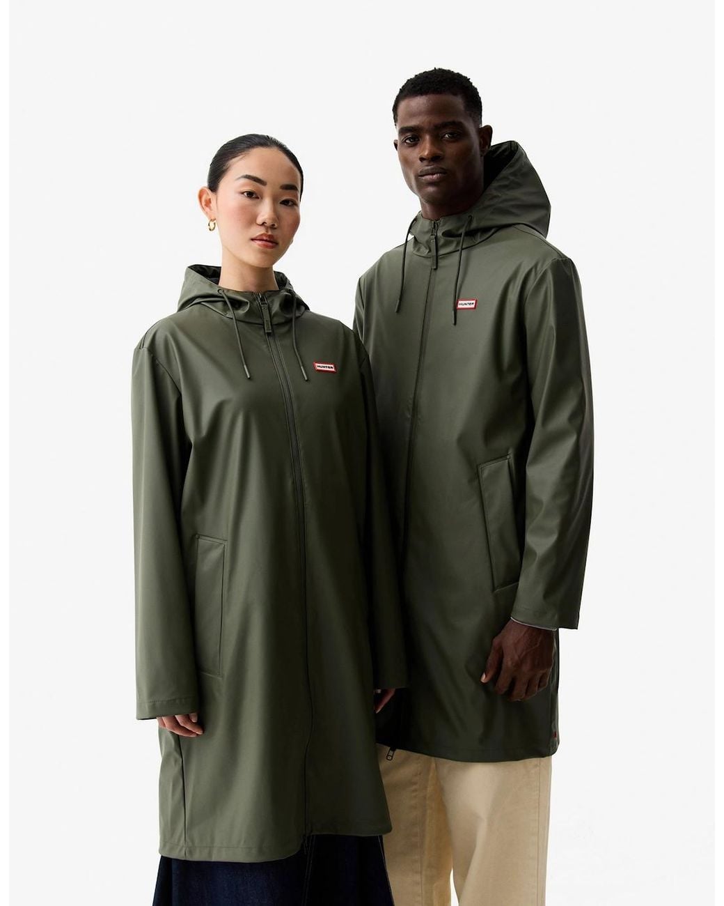 Hunter Green Andrea Rain Coat