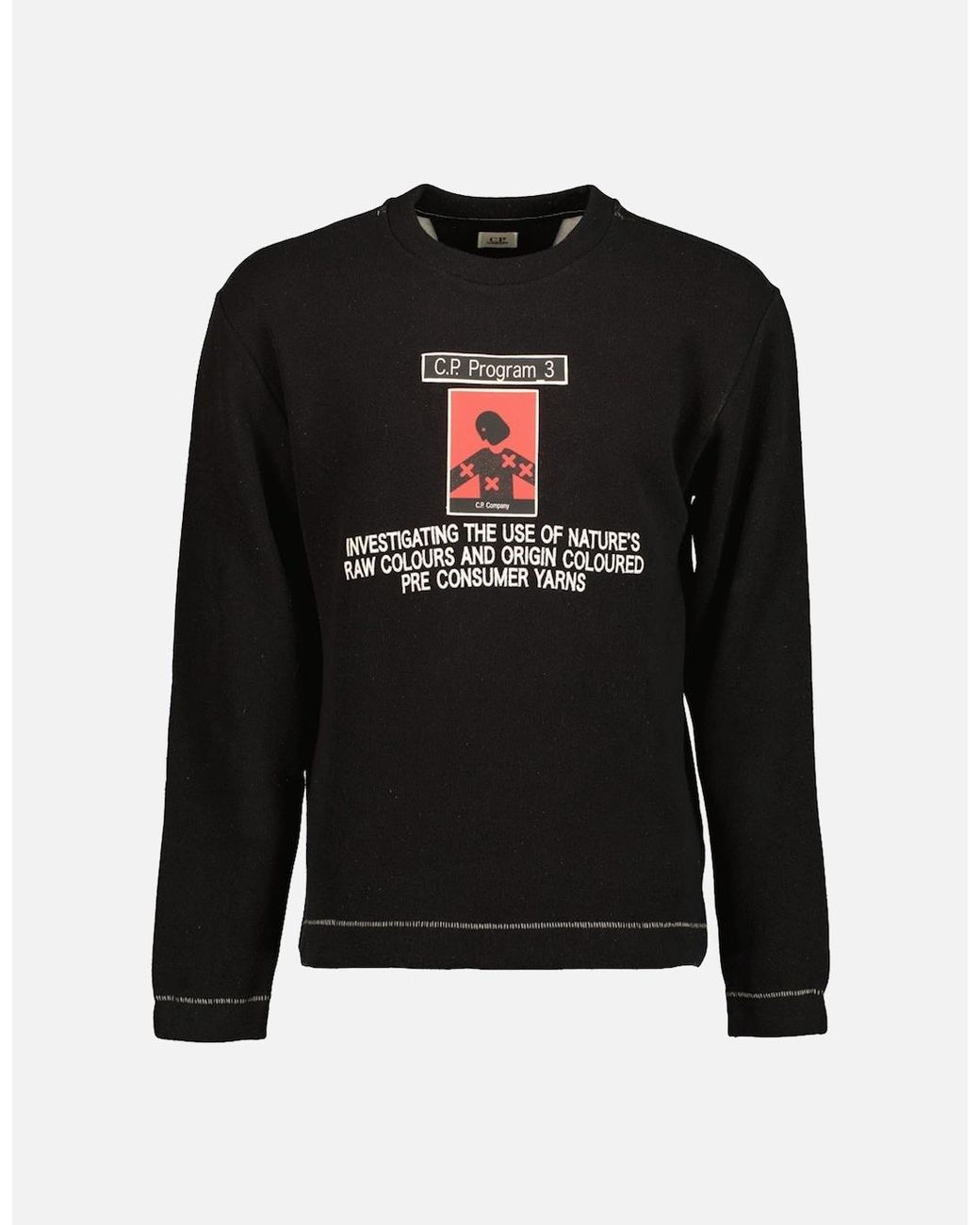 C P Company Black Program_3 Fleece Sweatshirt for men