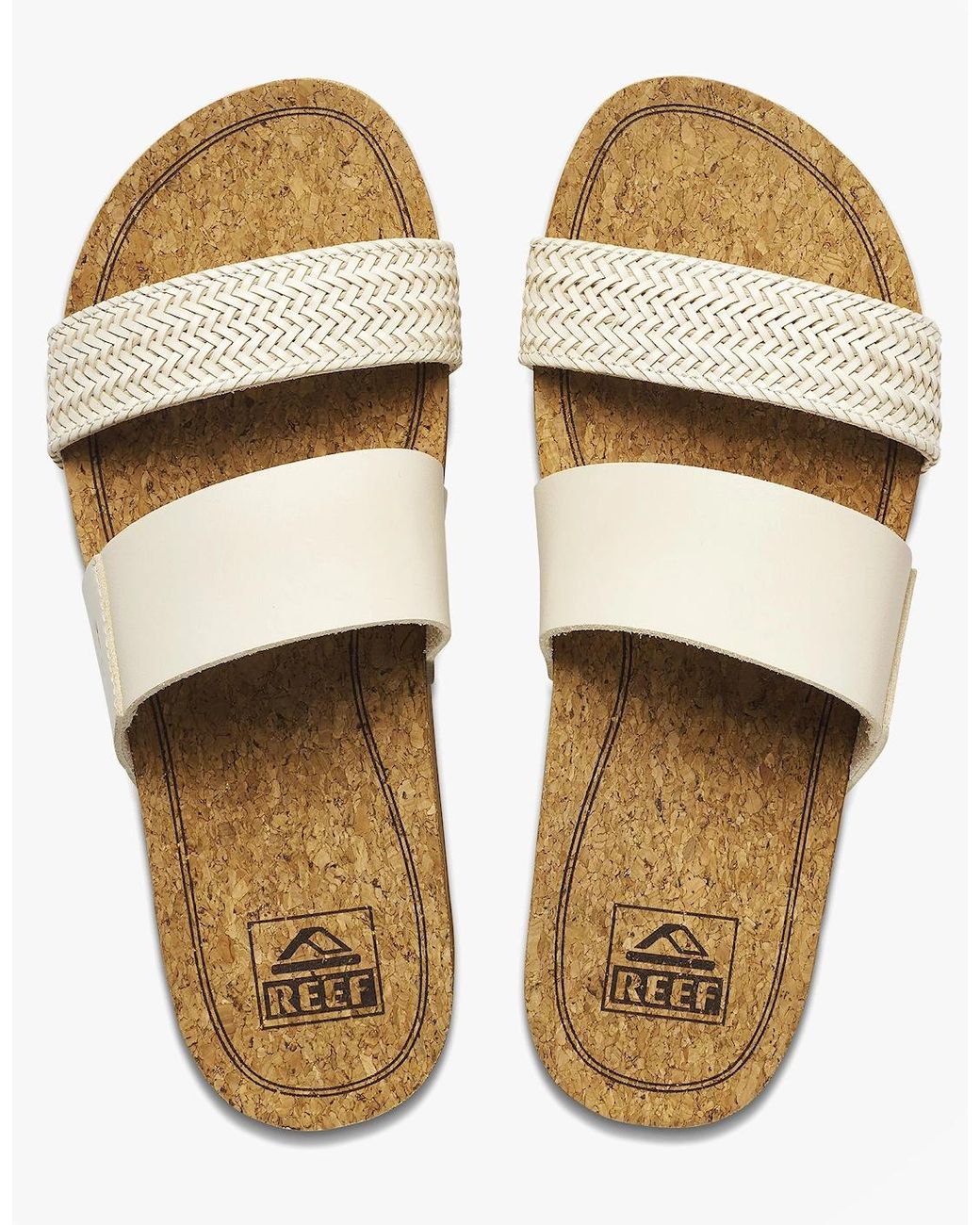 Reef Natural Cushion Vista Platform Sandals Vintage