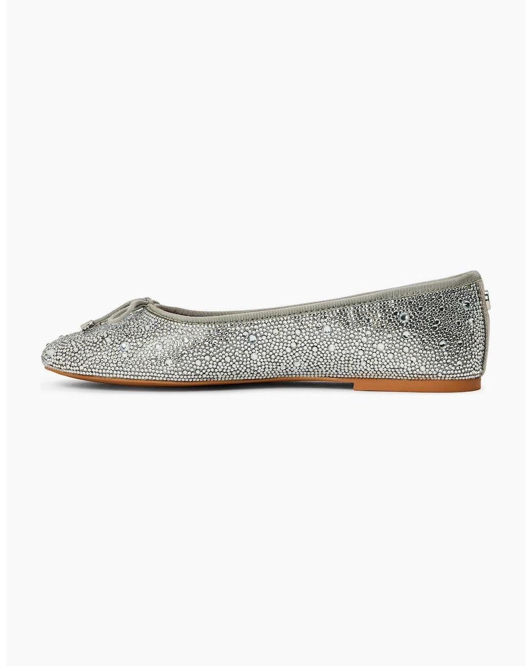 Steve Madden Gray Blossoms R Metallic Patterned Flats