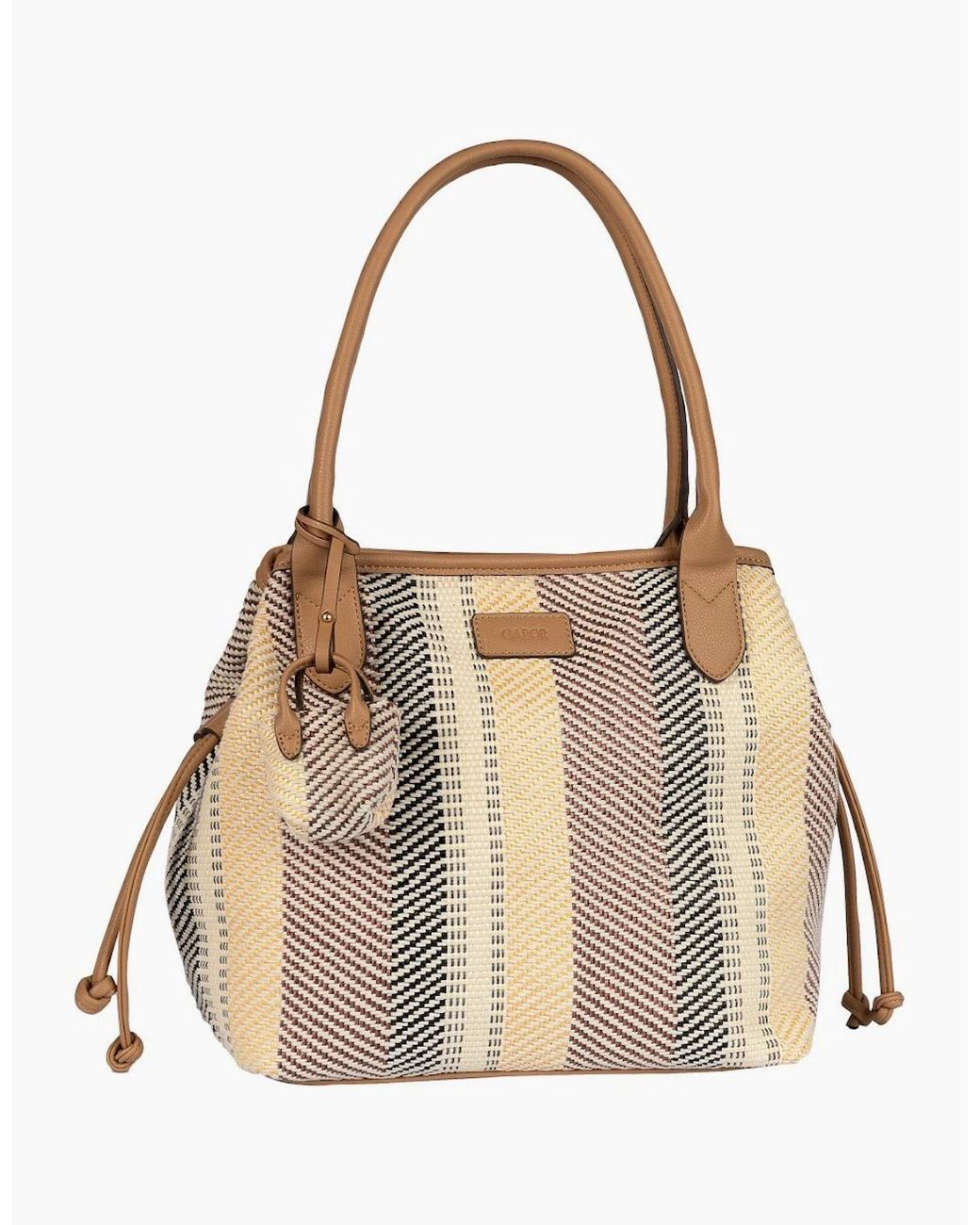 Gabor White Granada Denada Zip Shopper