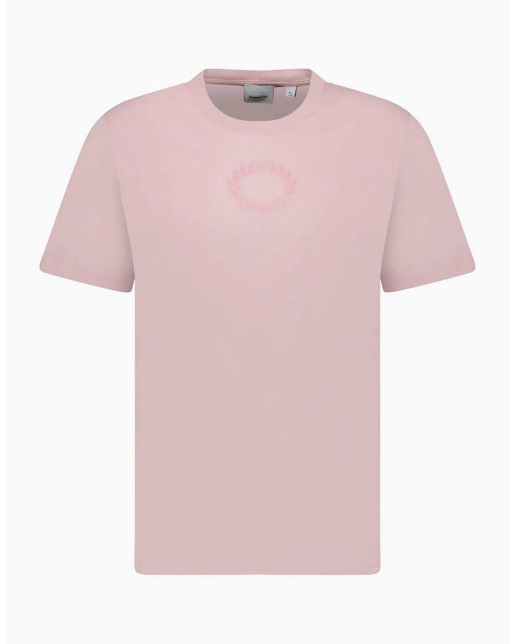 Burberry Pink 'Margot' Embroidery Logo T-Shirt
