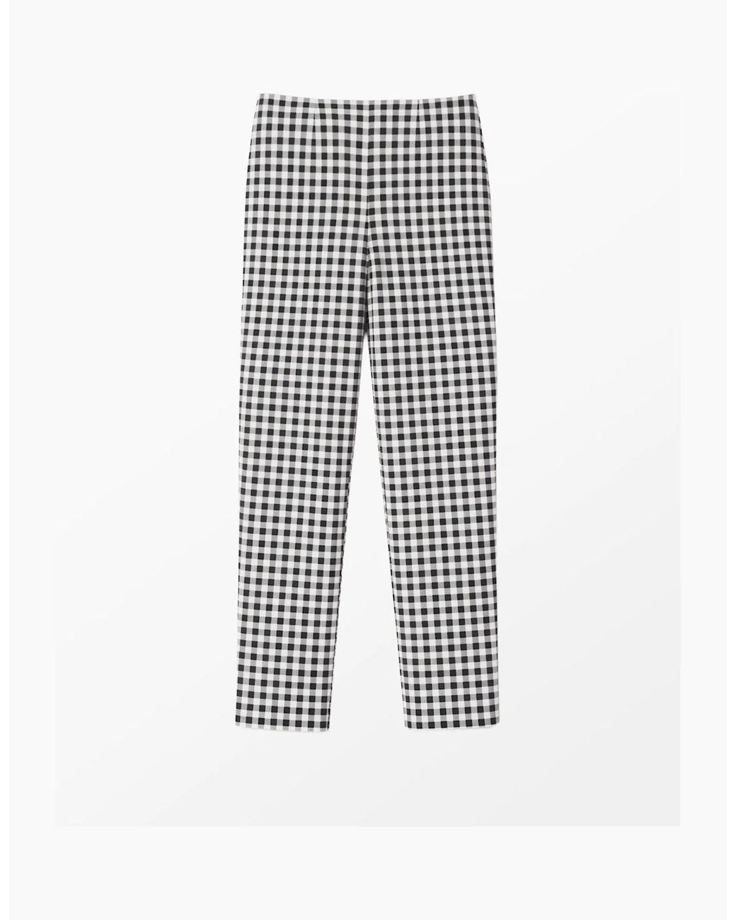 Ro&zo Brown Petite And Ivory Gingham 7/8 Cotton Capri