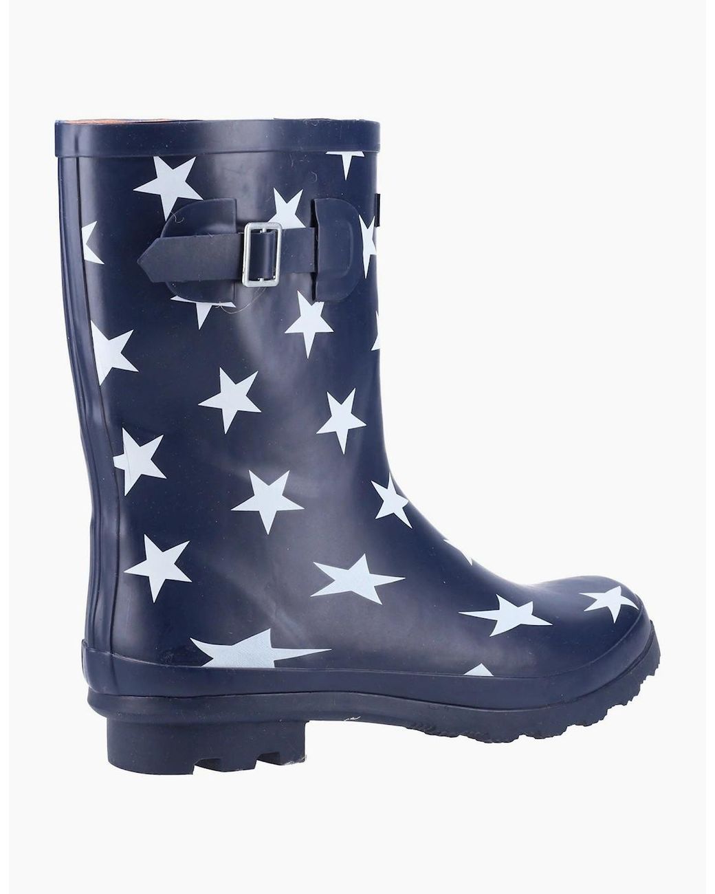 Cotswold Blue Badminton Rubber Star Slim Fit Wellington Boots
