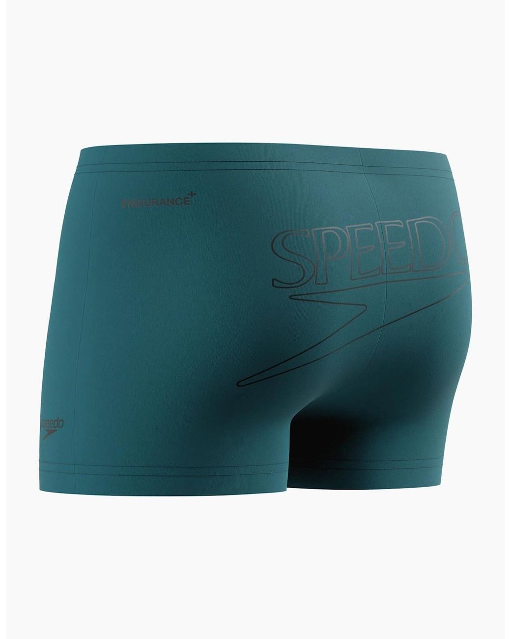 Speedo Green Logo Endurance+ Swim Shorts for men