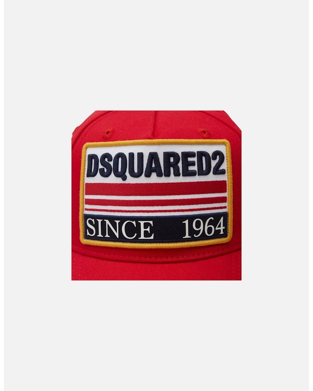 DSquared² Red Since 1964 Logo Patch Baseball Cap for men