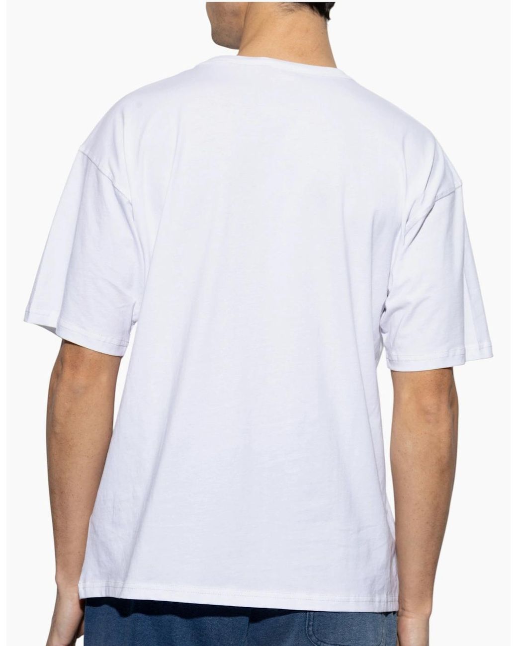 DIESEL White T-Shirt Cotton Relaxed Summer Tee for men