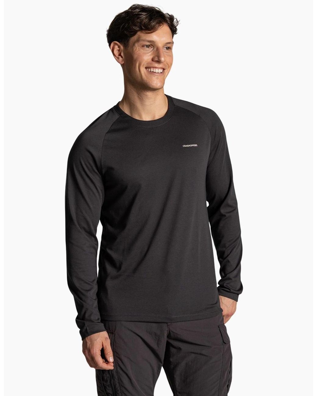 Craghoppers Gray Nour Nosilife Long-Sleeved T-Shirt for men