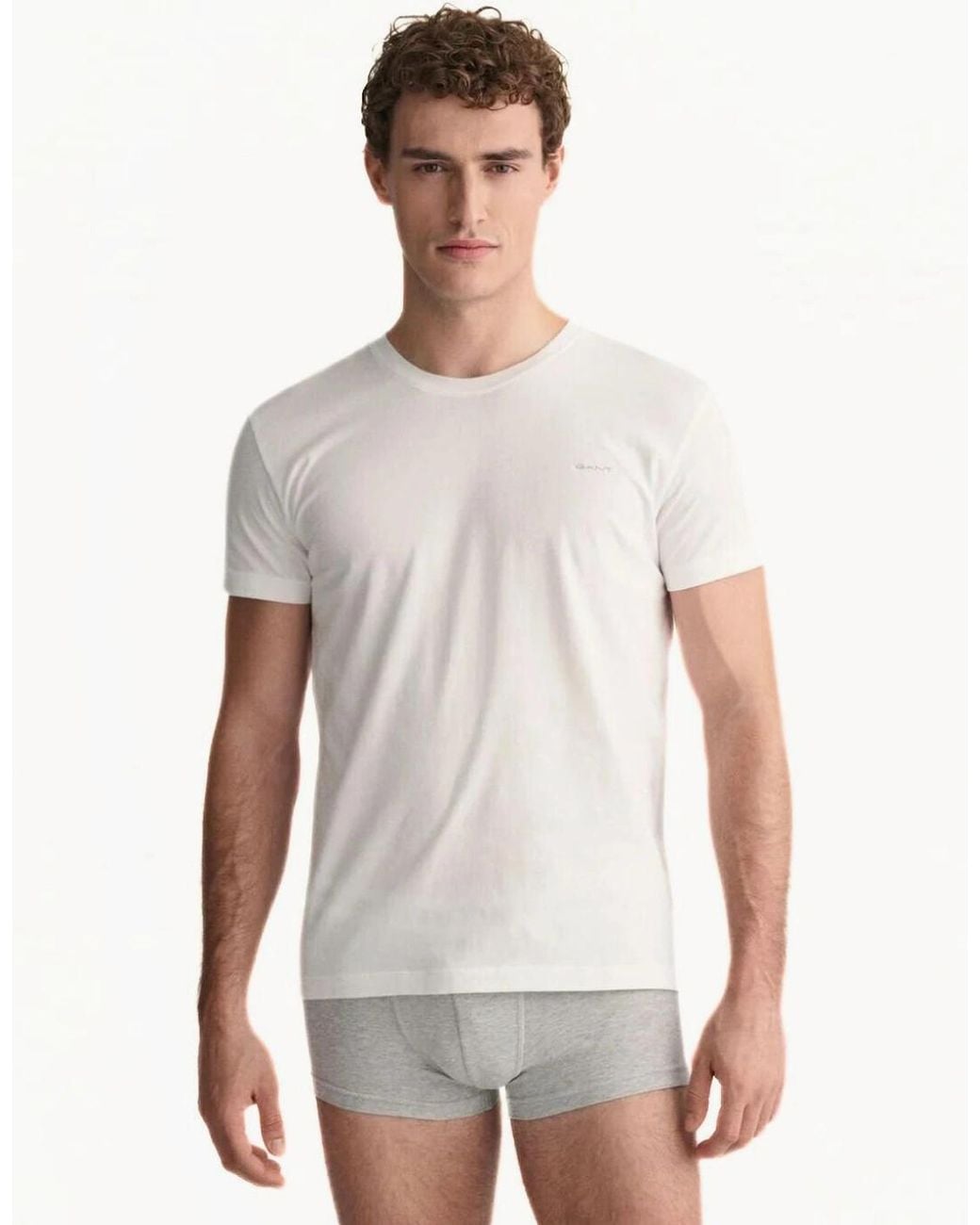 Gant White 2-Pack Crew-Neck T-Shirts for men