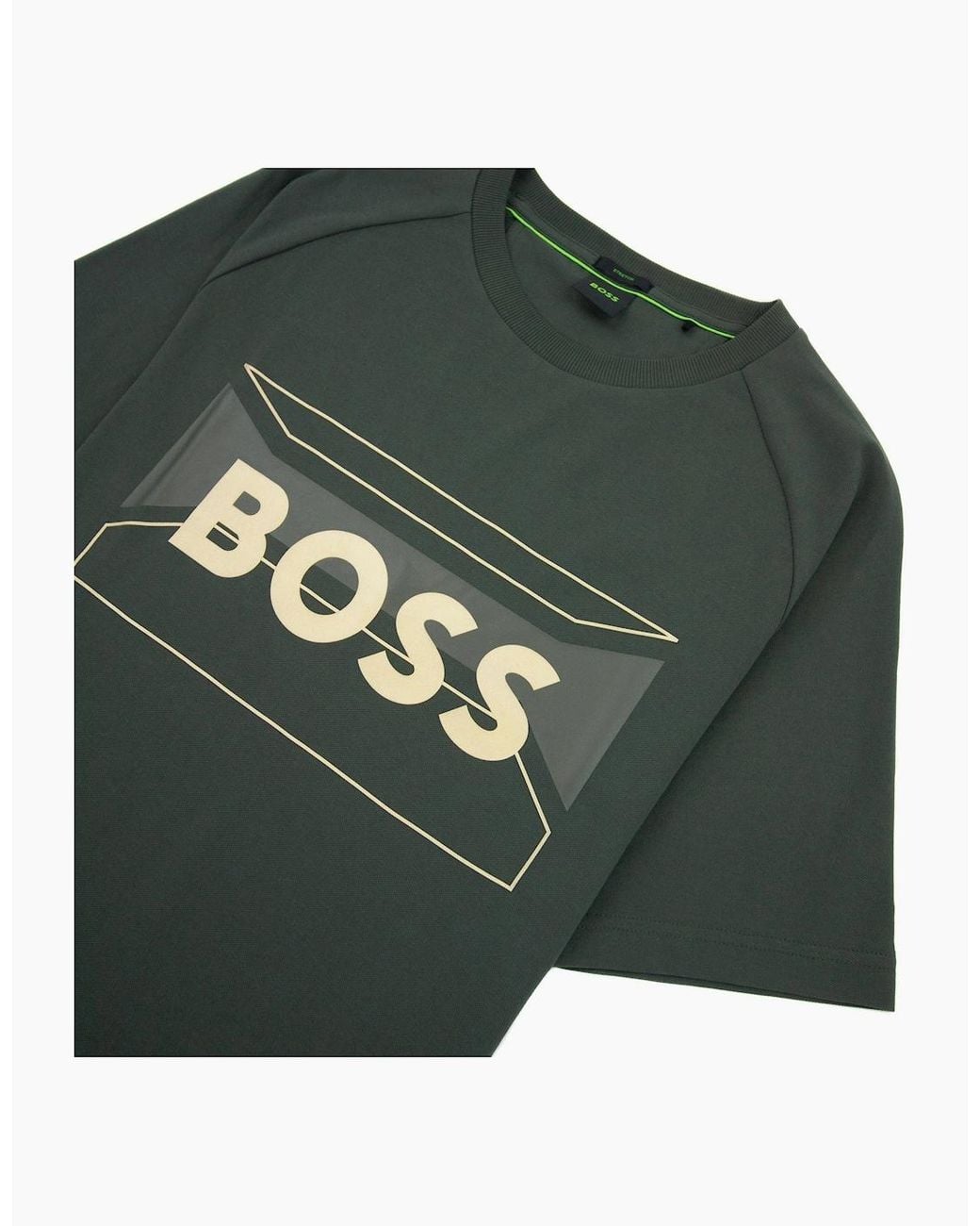 Boss Green Tee 2 Artwork Logo T Shirt 379 for men