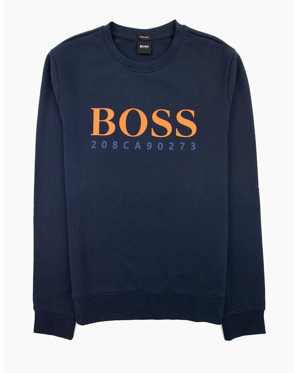 Boss Blue Stadler 19 Code Sweater for men