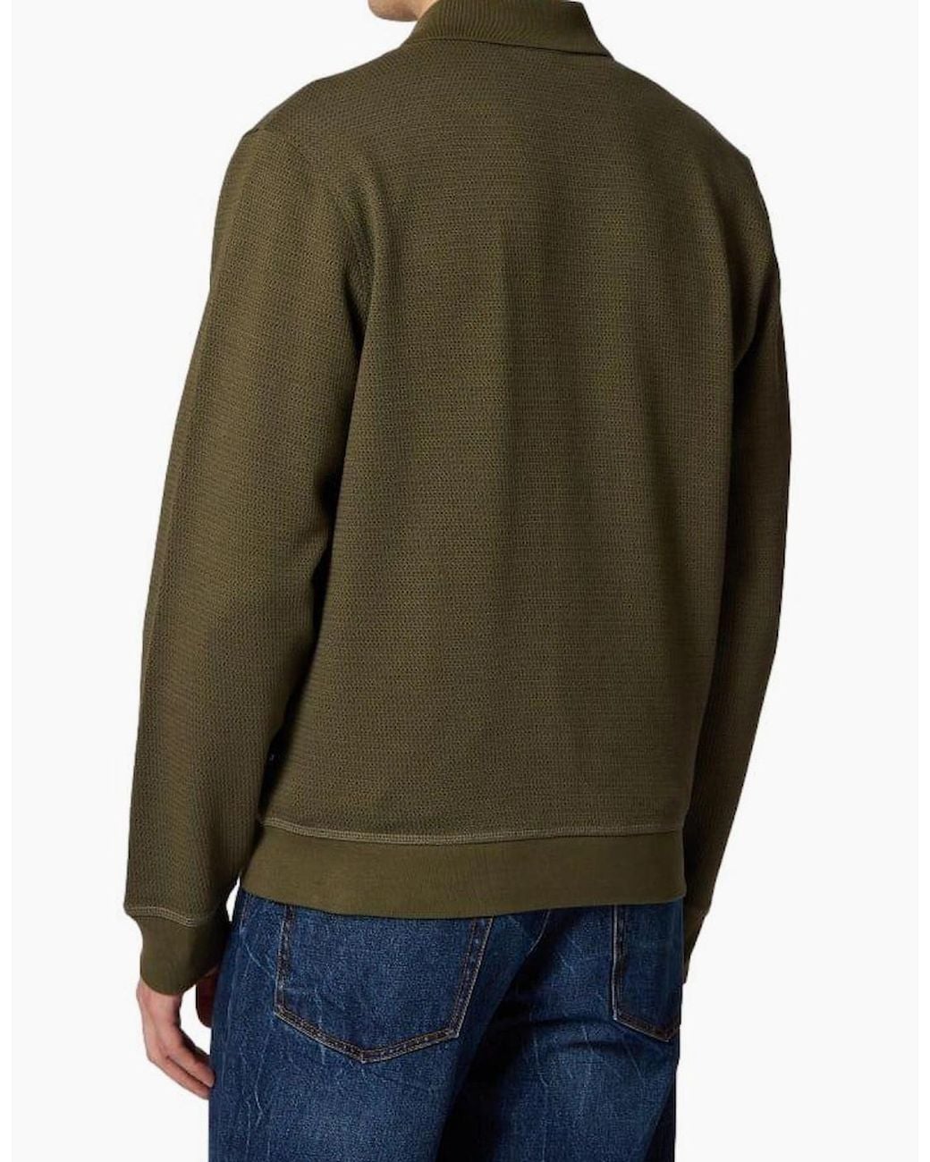 Paul Smith Green Ps Button Through Jersey Cardigan 35 for men