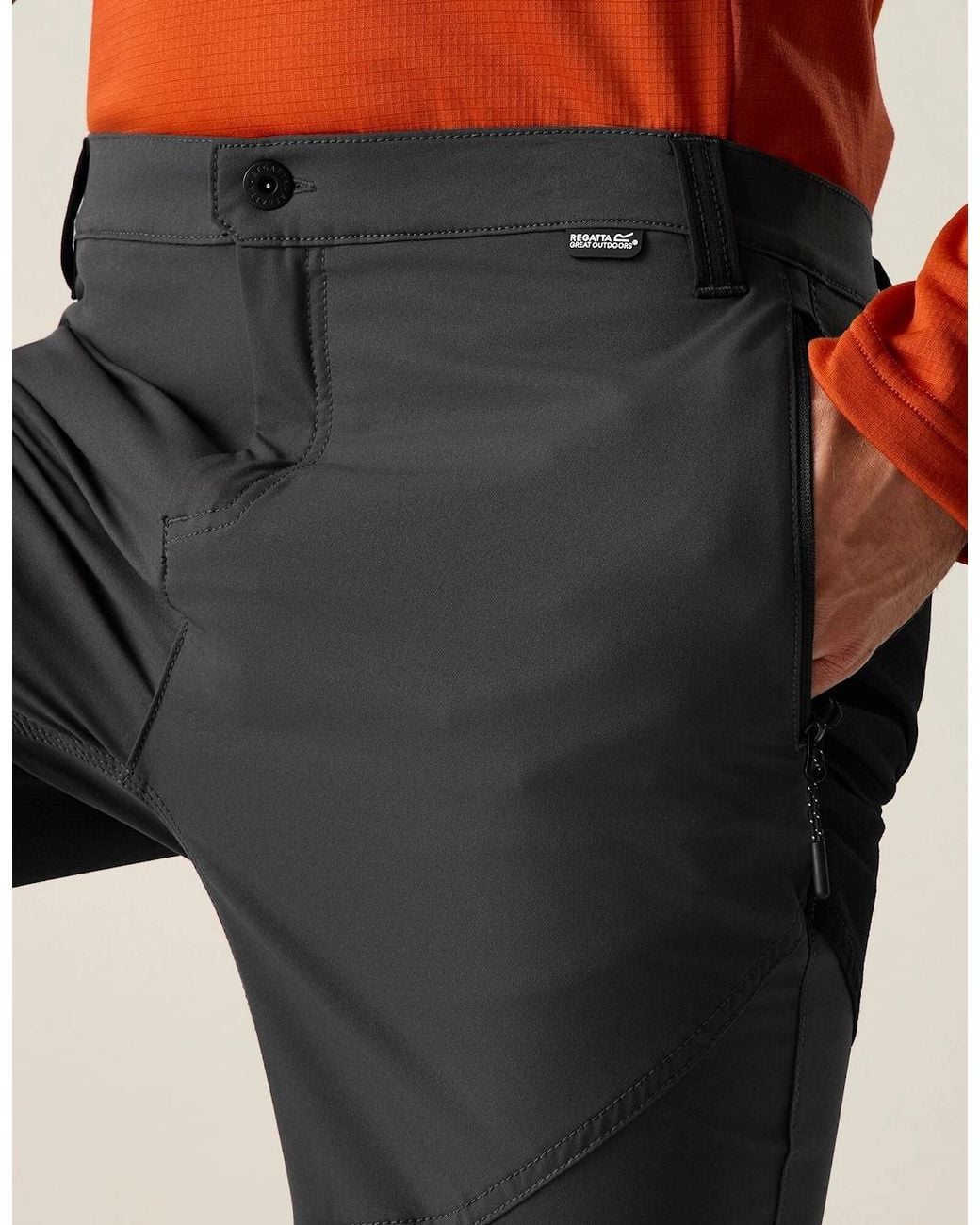 Regatta Black Questra Hiking Trousers for men
