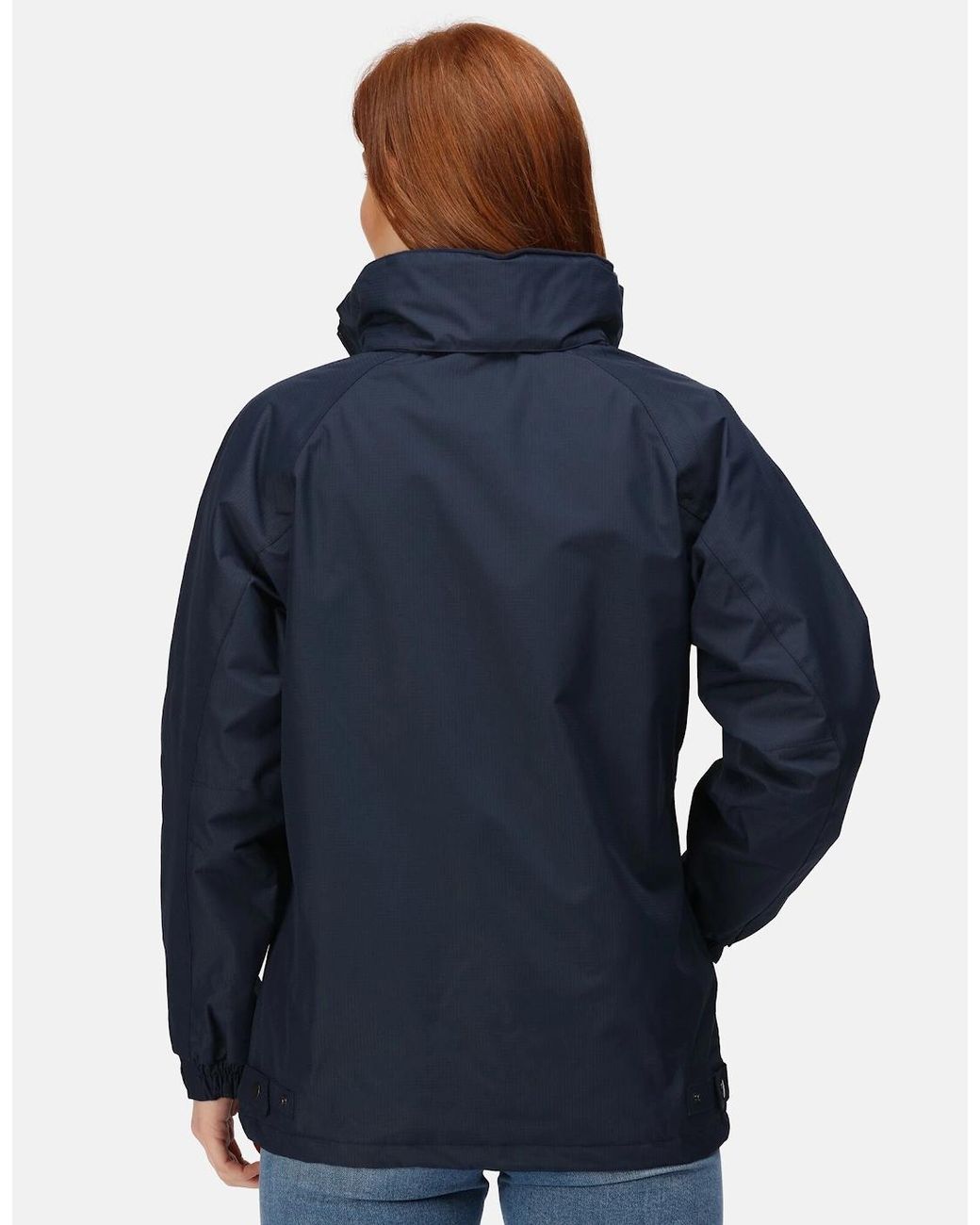 Regatta Blue Ladies Waterproof Windproof Jacket (Fleece Lined)