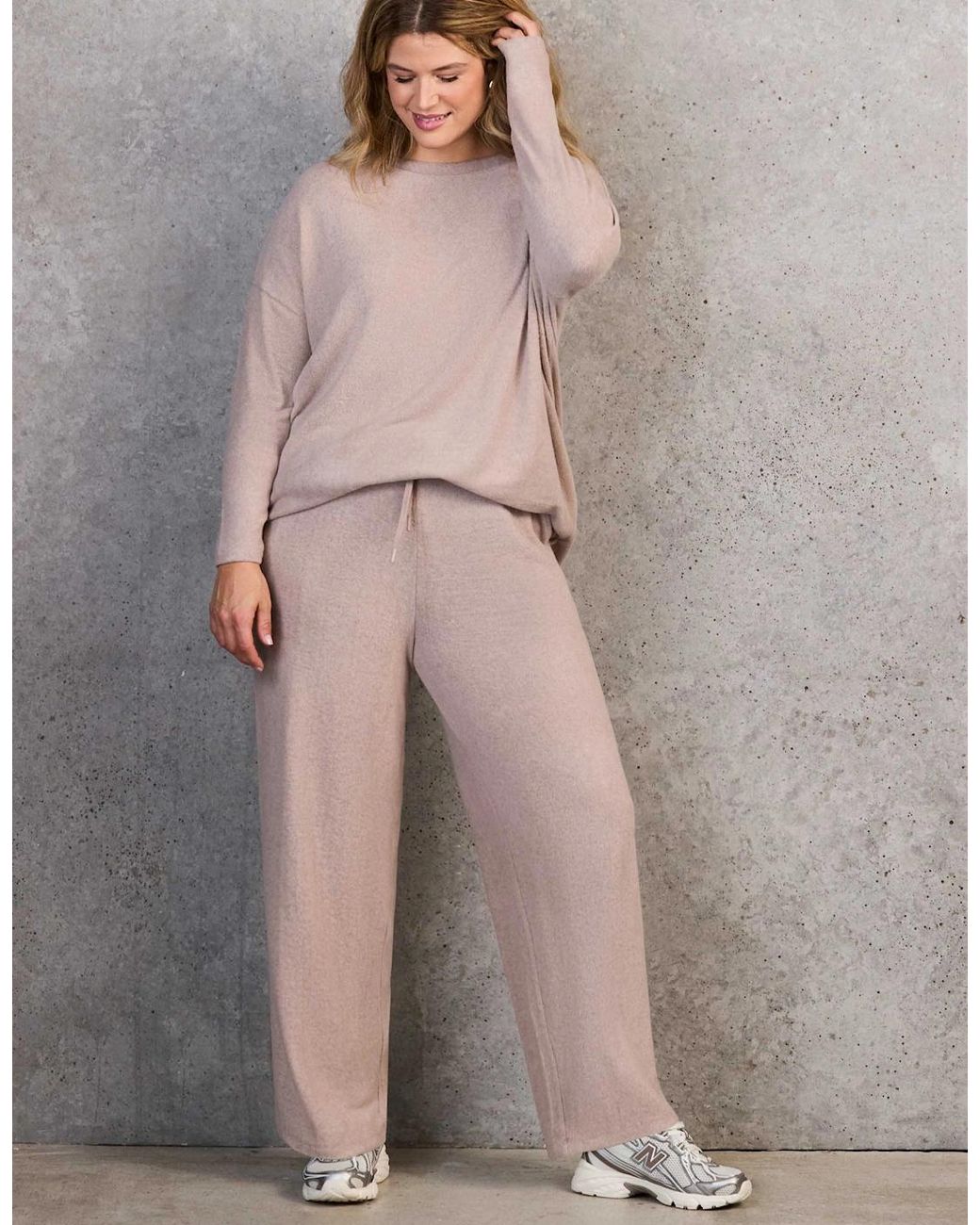 Live Unlimited London Natural Oatmeal Supersoft Trouser