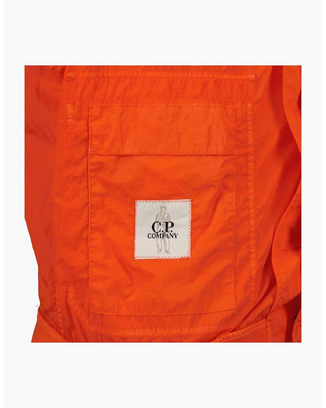 C P Company Orange Chrome-R Lens Bomber Jacket for men