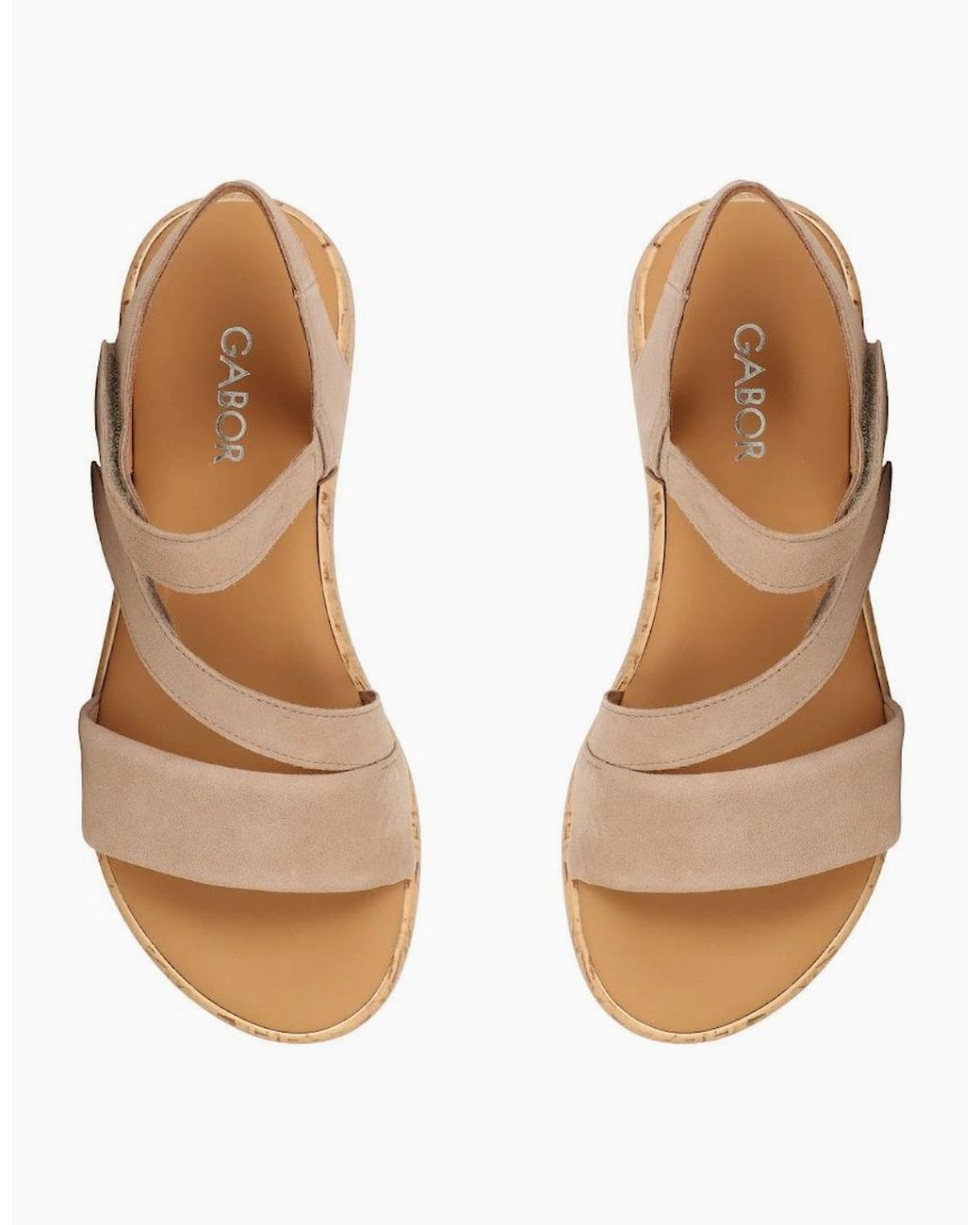 Gabor White Oporto Sandals