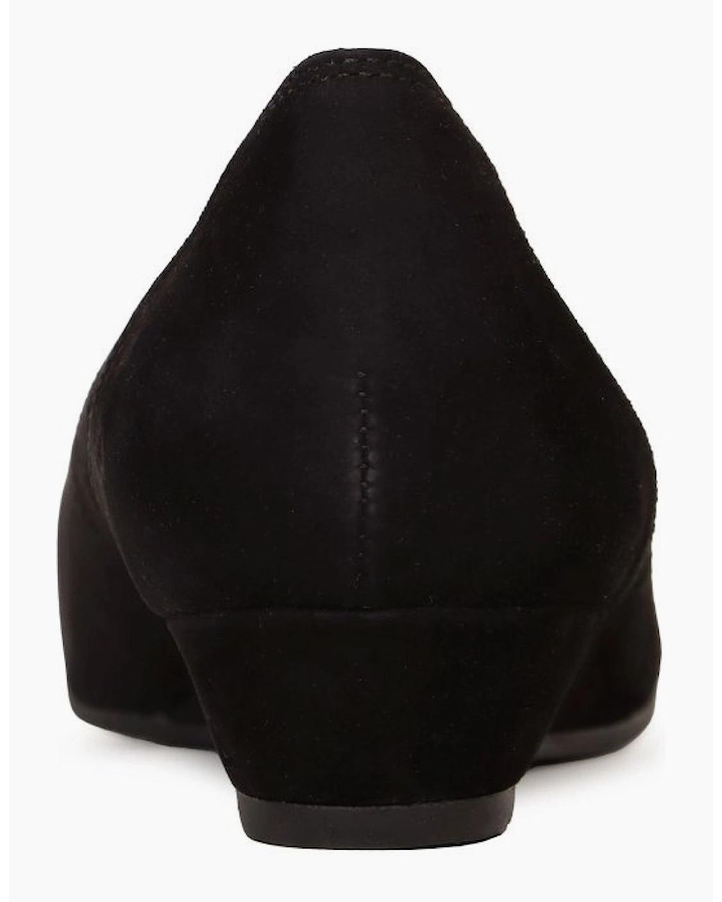 Gabor Black Chester Court Shoes